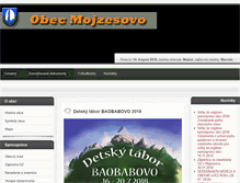 Tablet Screenshot of obec.mojzesovo.sk